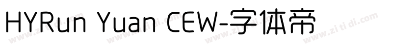 HYRun Yuan CEW字体转换